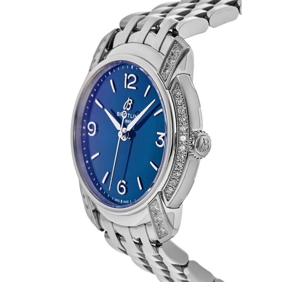 Breitling Premier Lady 32 Diamond Blue Dial Stainless steel Women's Watch A77330671C1A1