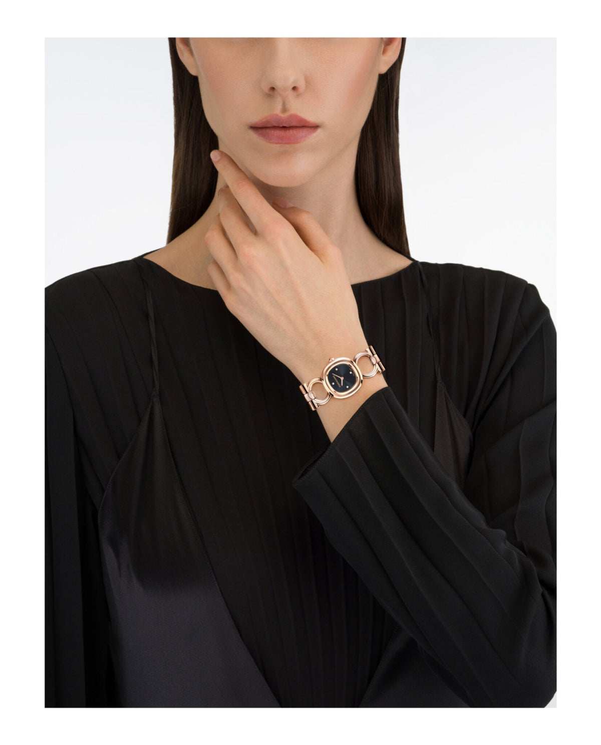Double Gancini Diamond Watch