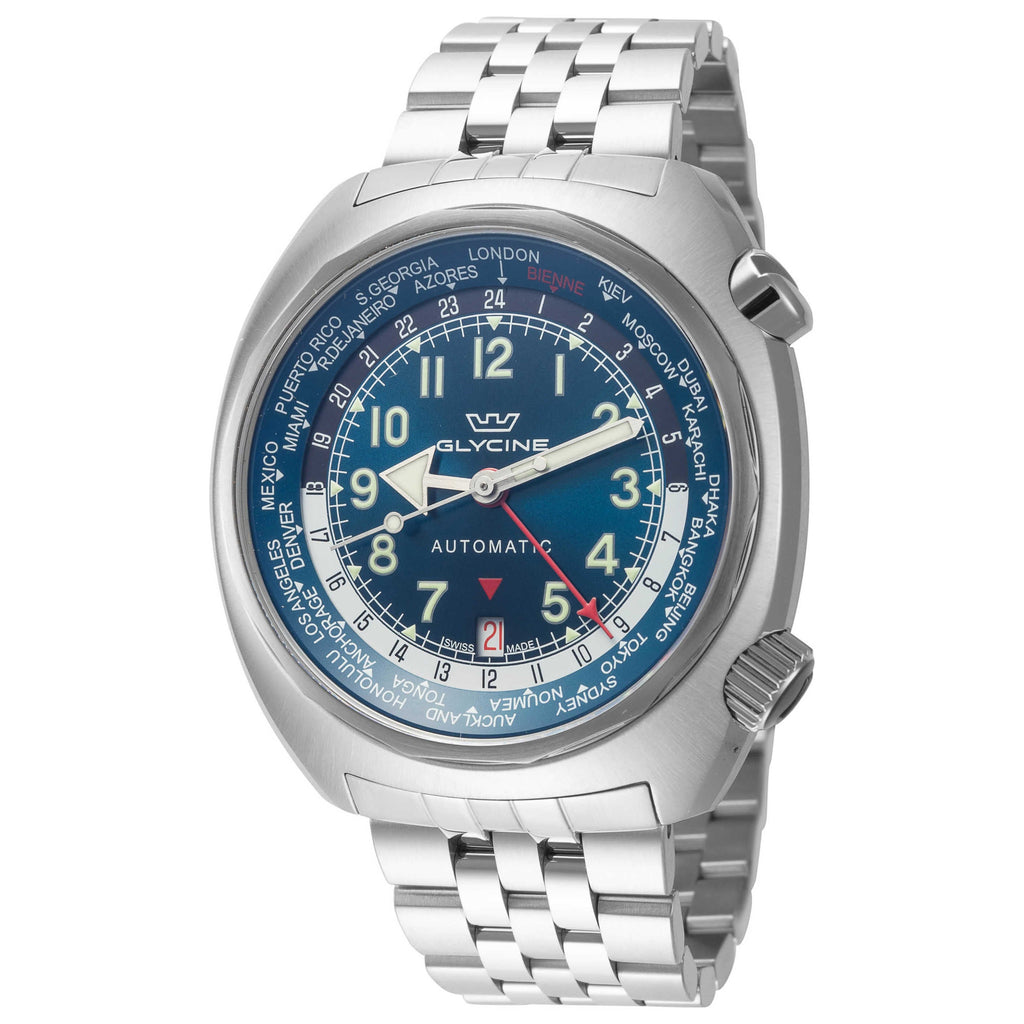 Glycine Men's Airman SST GMT 43mm Automatic Watch
