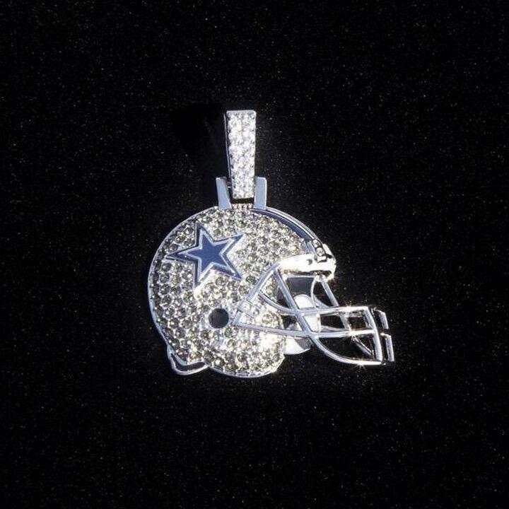 Dallas Cowboys Official NFL Helmet Pendant