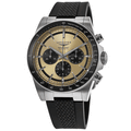 Longines Conquest Automatic Chronograph Yellow Gold Tone Rubber Strap Men's Watch L3.835.4.32.9