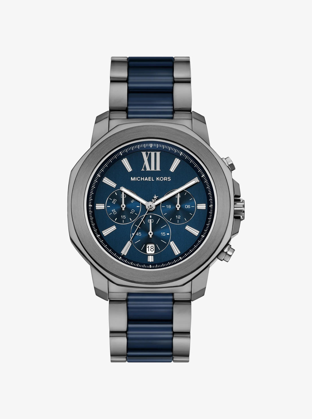 Oversized Prescott Gunmetal and Ceramic Watch