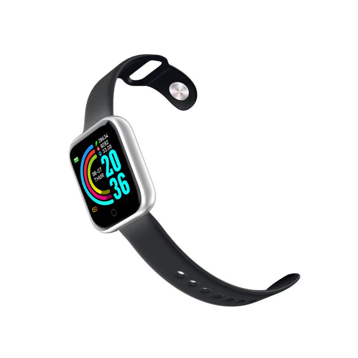 Activa Smart Watch For Goal Setters - Silver on Black