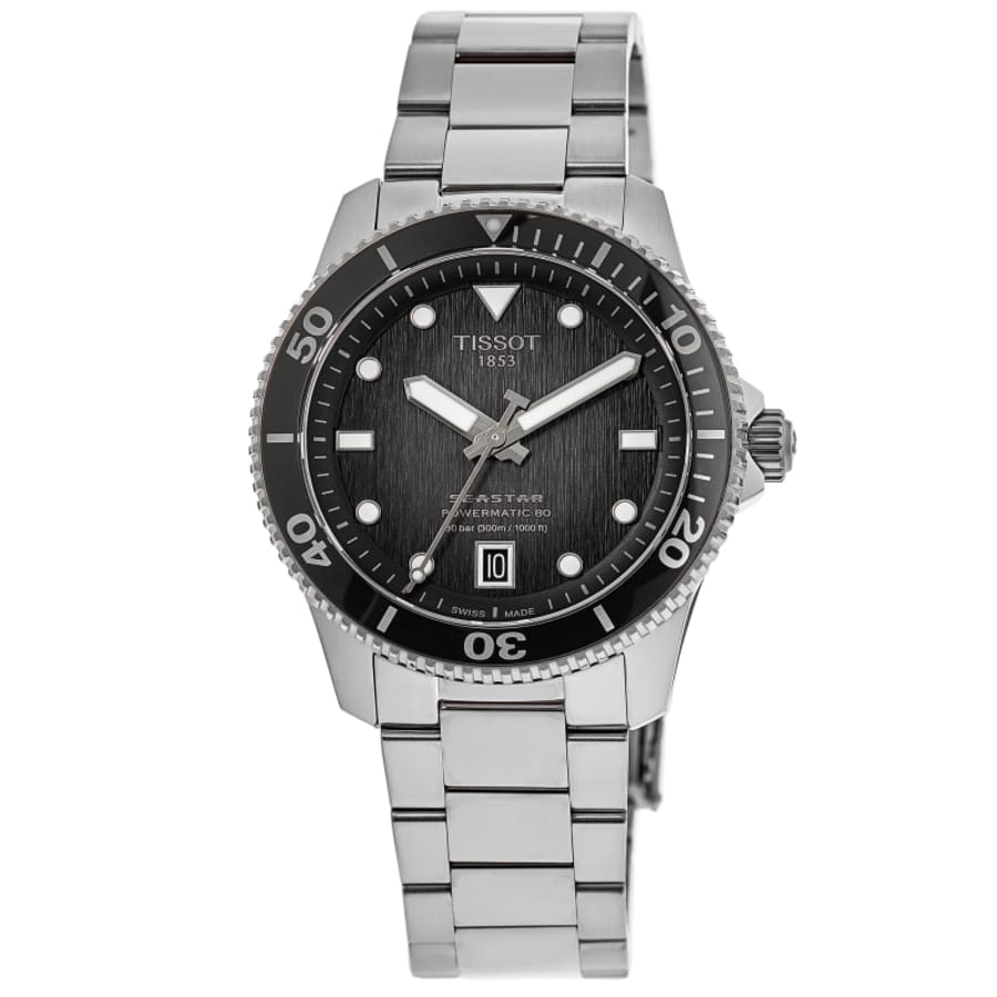 Tissot Seastar 1000 Powermatic 80 Grey Dial Stainless Steel Men's Watch T120.807.11.051.00