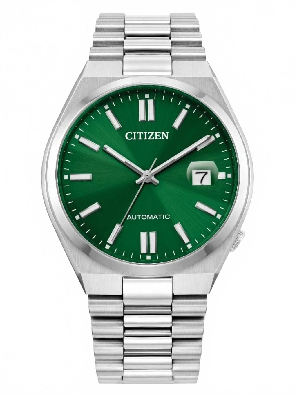 Men's Tsuyosa Automatic Nj015 Series 40Mm Stainless Steel Watch In Green