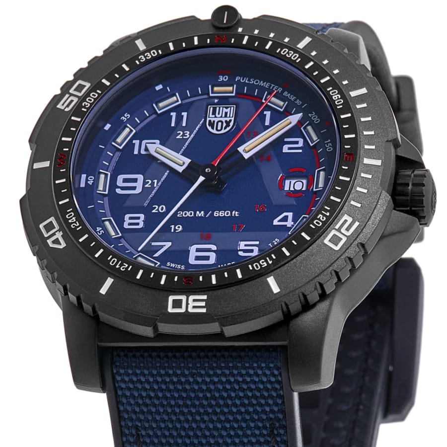 Luminox Ice-Sar Arctic 1080 Series 45mm Blue Dial Rubber & Fabric Strap Men's Watch XL.1083