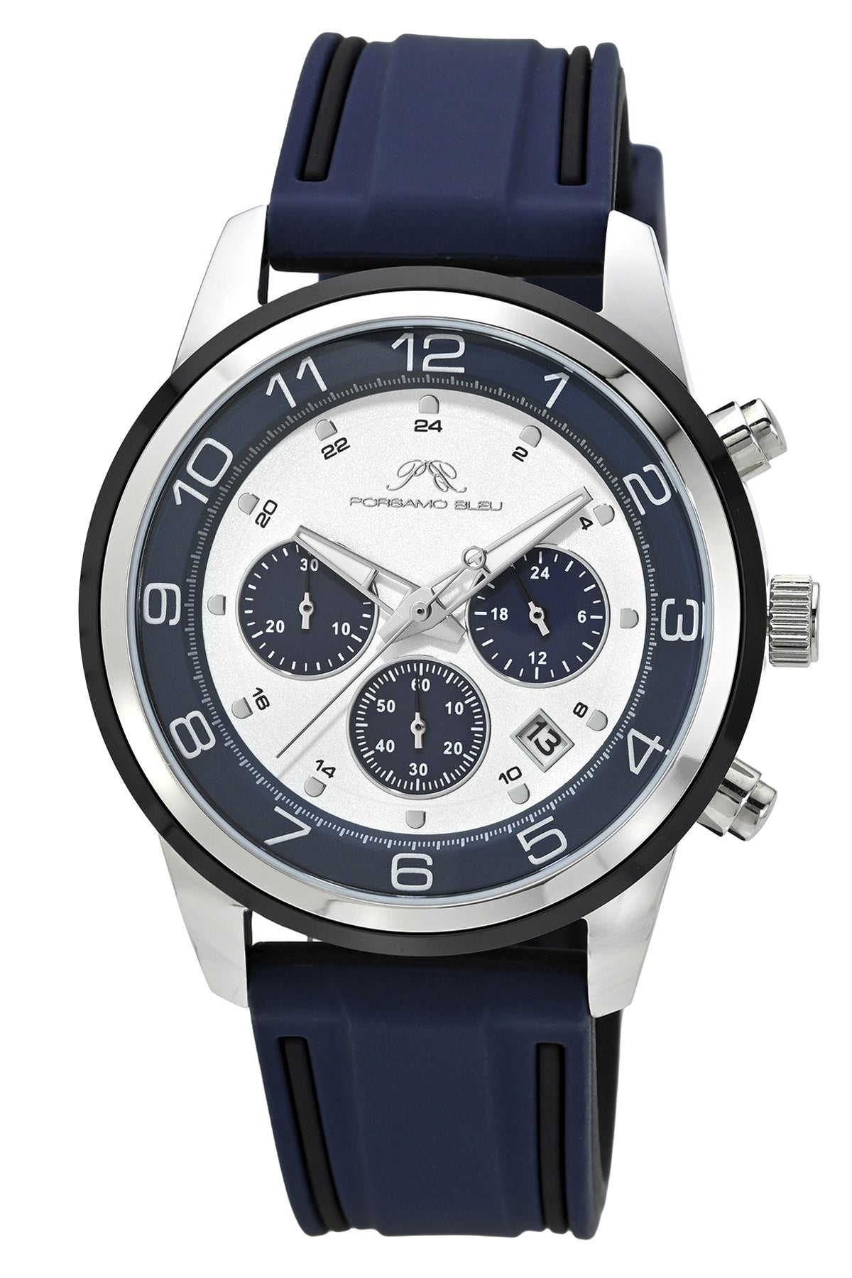 Porsamo Bleu Men's Arthur Silicone Strap Watch, 1094AARR
