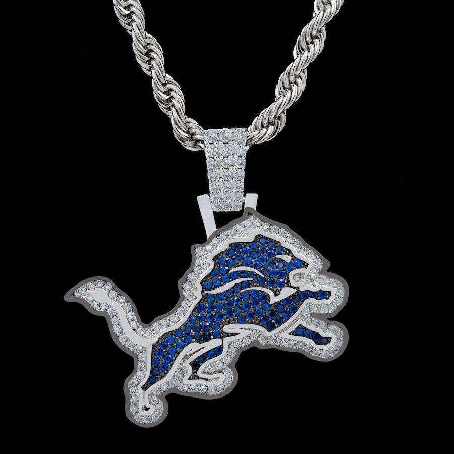 Official NFL Pendant + 4mm Rope Chain Gift Bundle