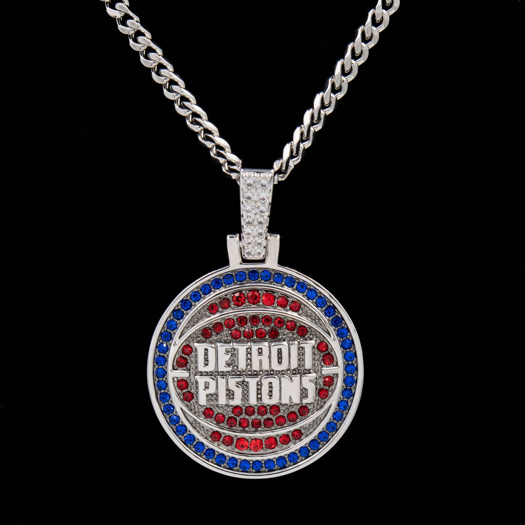 Detroit Pistons Official NBA Logo Pendant