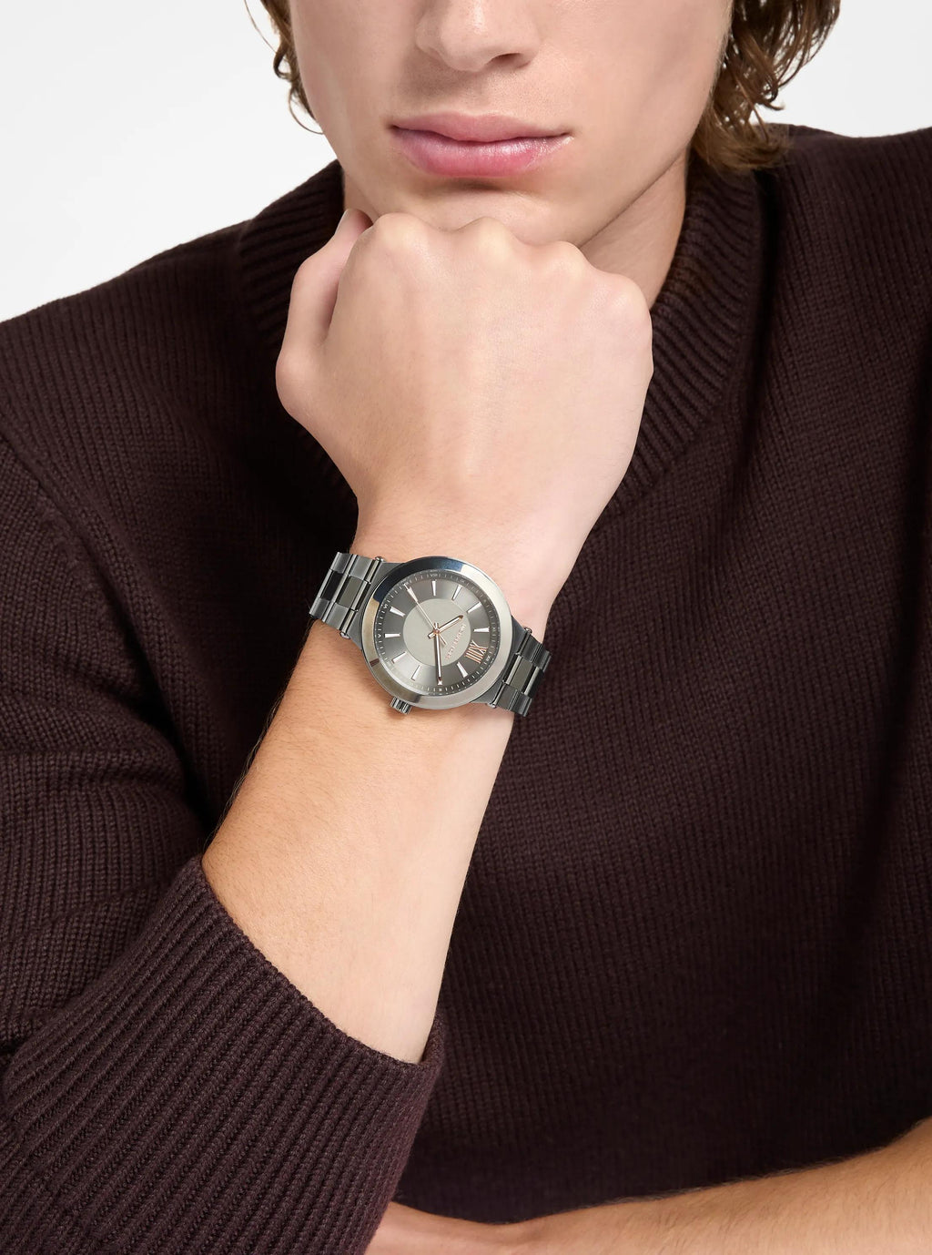 Oversized Billie Gunmetal-Tone Watch
