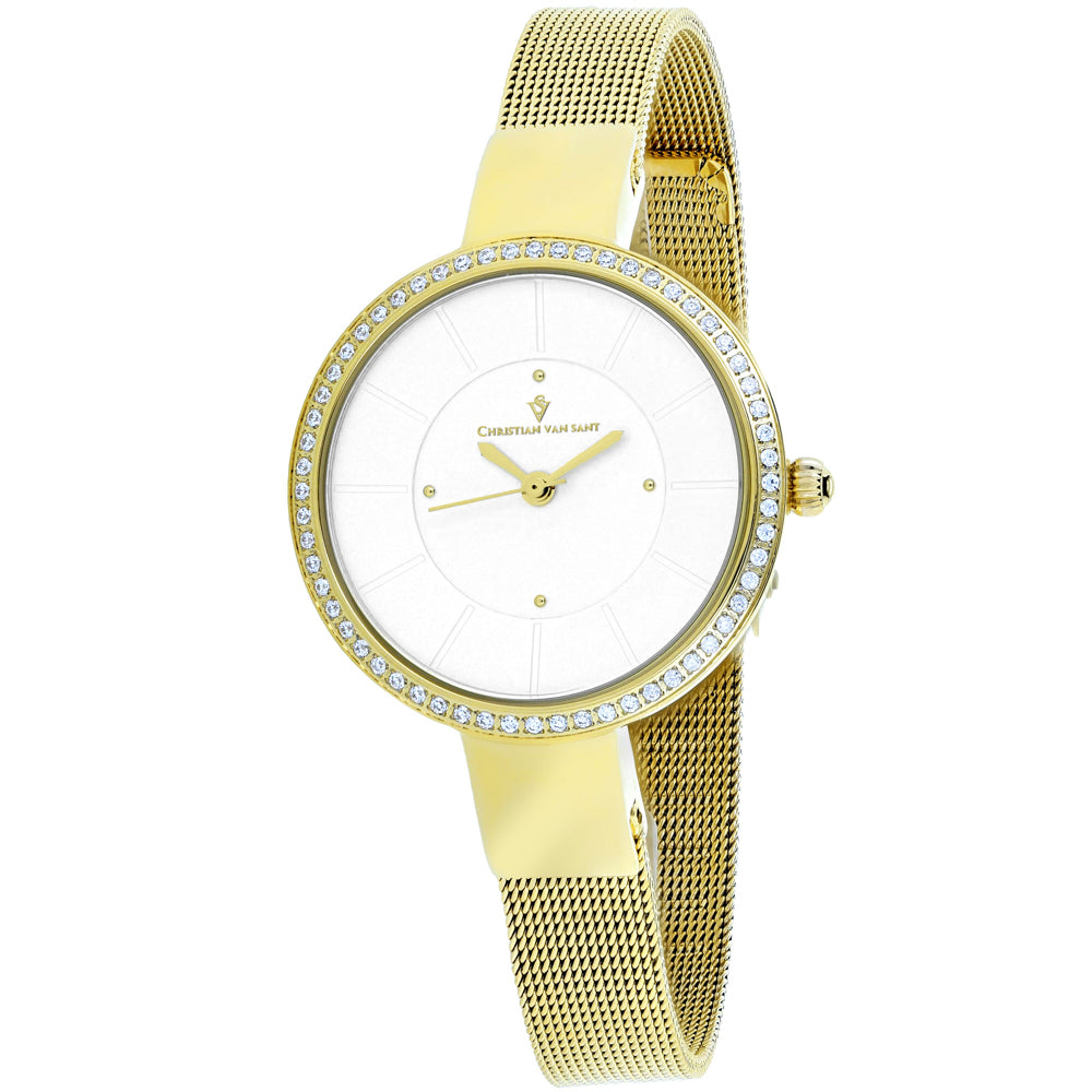Christian Van Sant Women's Reign Silver Round 32mm