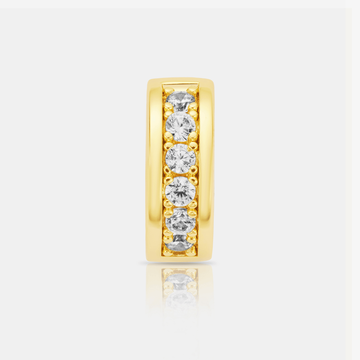 Diamond Hoop Earring (Gold)