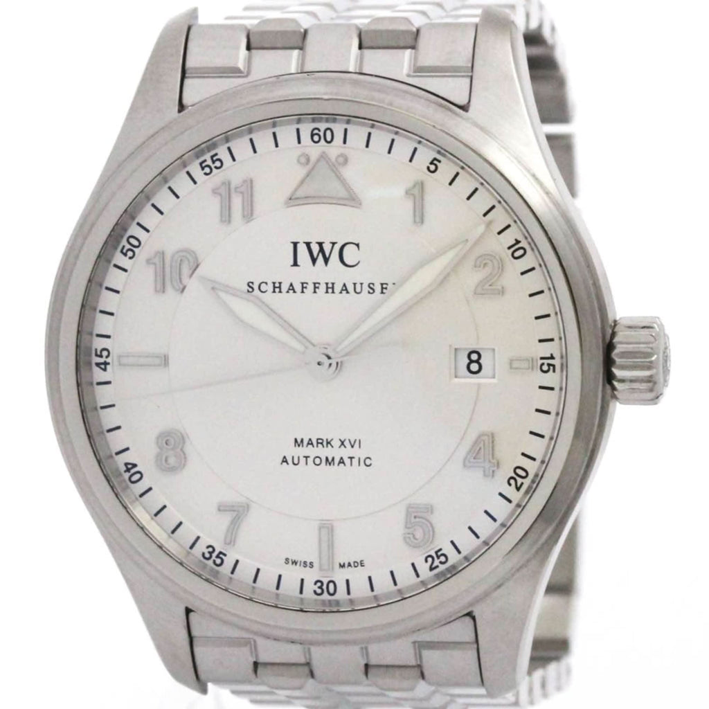 Iwc Pilot Watch Stainless Steel Wristwatch (Pre-Owned)