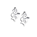DOLLAR STUD EARRING