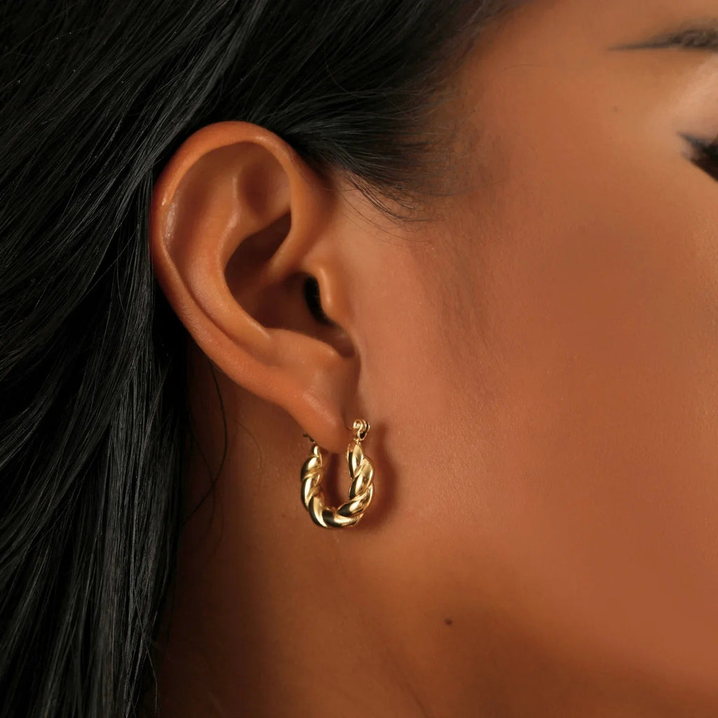 Twist Hoop Earrings