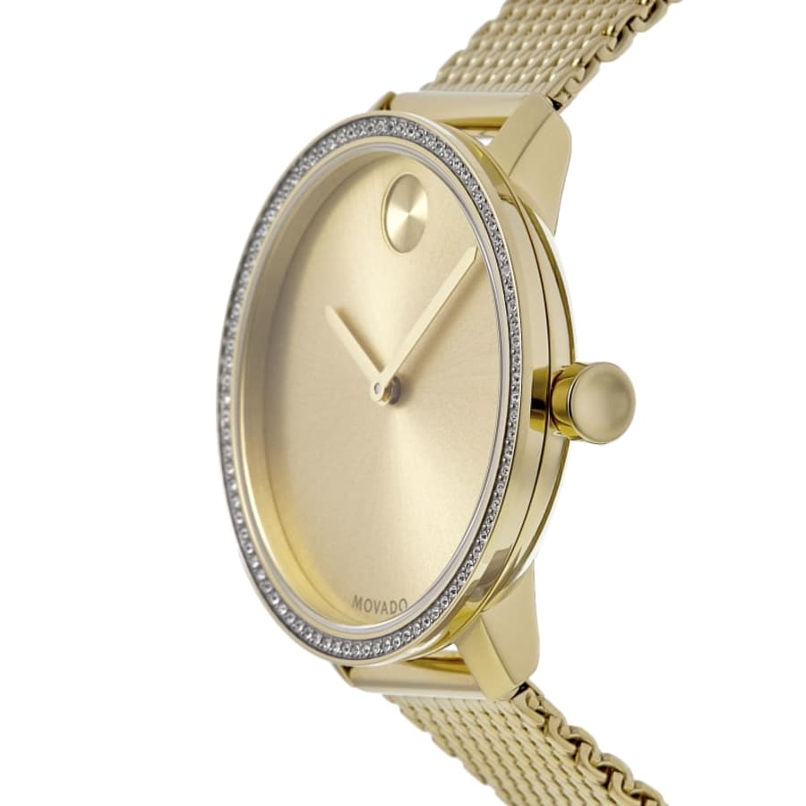 Movado Bold Yellow Gold Dial Steel Women's Watch 3600656