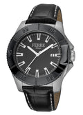 Ferre Milano  Men's White MOP Dial Calfskin Leather Watch