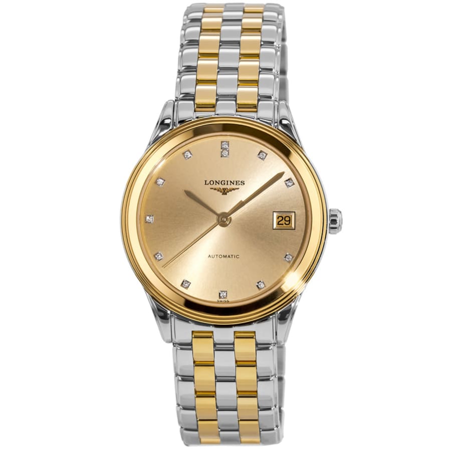 Longines Flagship Automatic Champagne Dial Two Tone  Unisex Watch L4.774.3.37.7