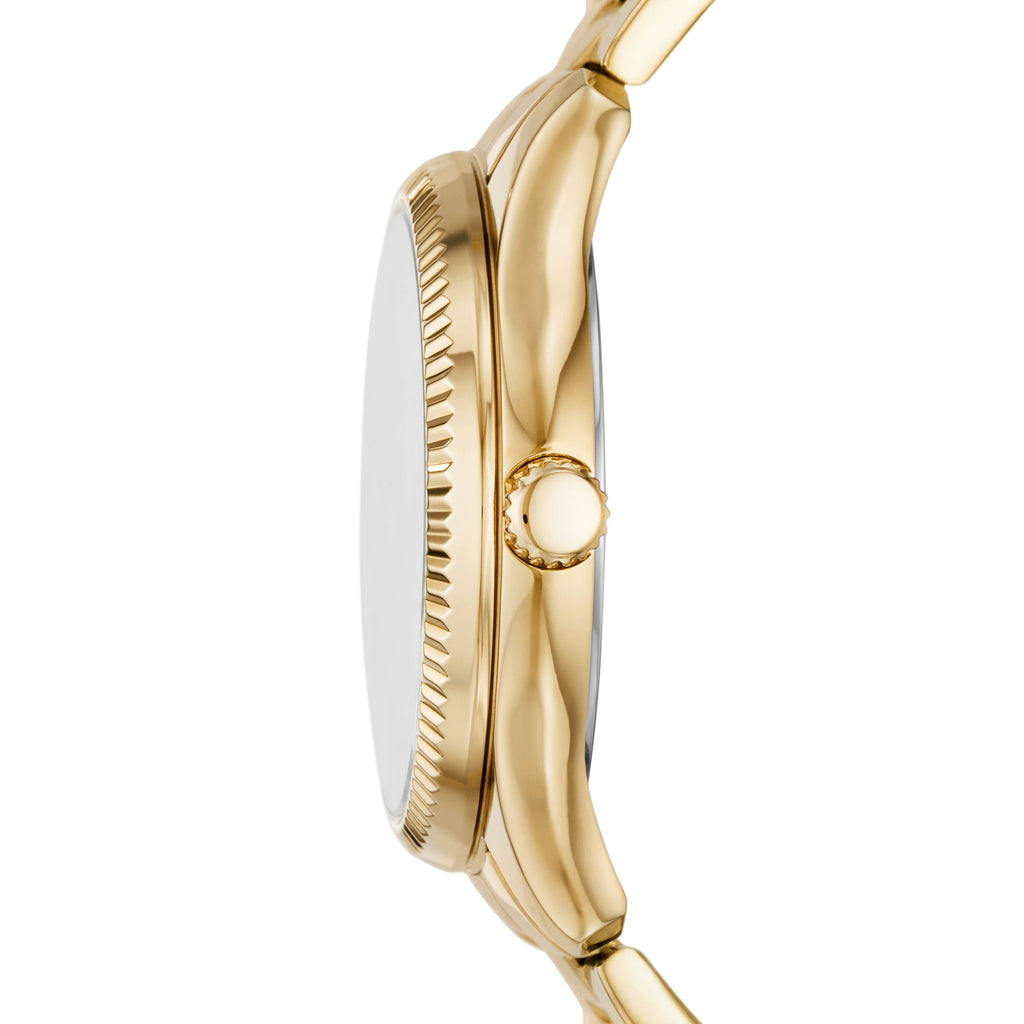 Fossil Women's Rye 36mm Multifunction, Gold-Tone Alloy Watch