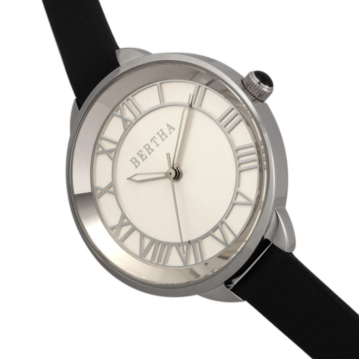 Madison Sunray Dial Leather-Band Watch