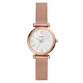 Fossil Women's Carlie White Dial Watch