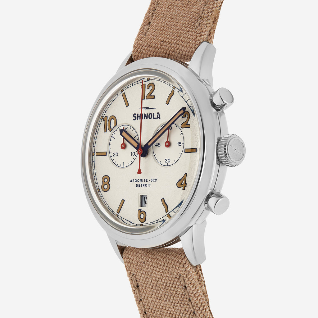 SHINOLA Detroit Men's The Traveler S0120245785 2 Eye Chronograph Watch