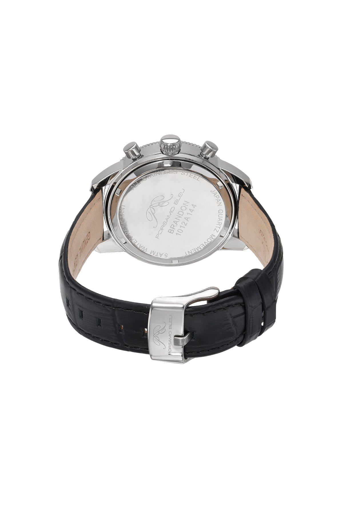 Porsamo Bleu Men's Brandon Genuine Leather Watch 1012ABRL