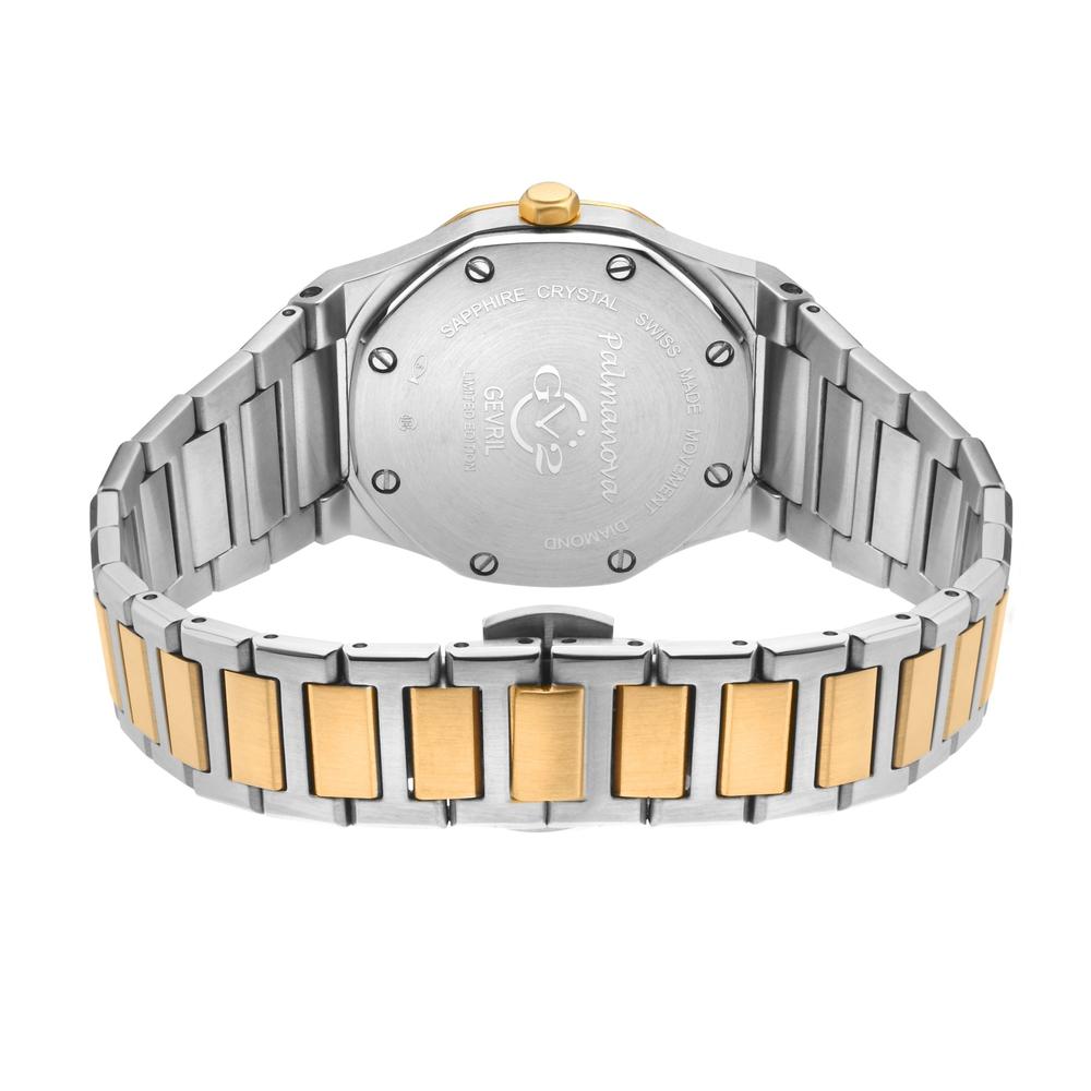 GV2 Palmanova Women's Watch Silver Dial Two Tone Yellow Gold Bracelet