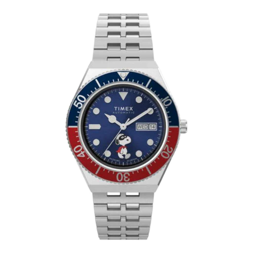 Timex x Peanuts M79 Automatic 40mm Watch in Blue | Men - OS