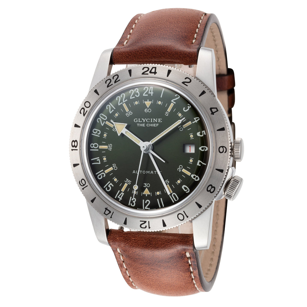 Glycine Men's Airman Vintage GMT 40mm Automatic Watch