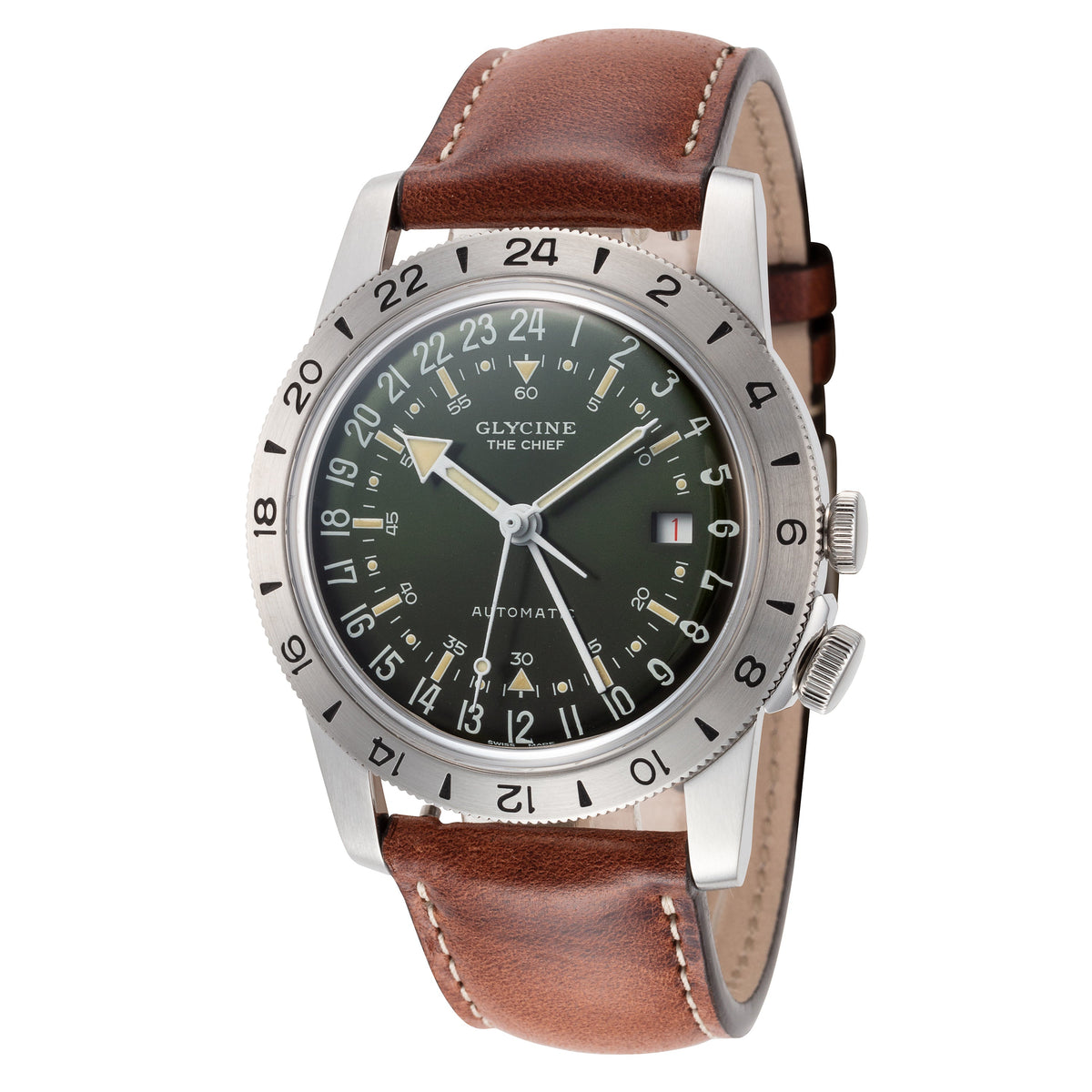 Glycine Men's Airman Vintage GMT 40mm Automatic Watch