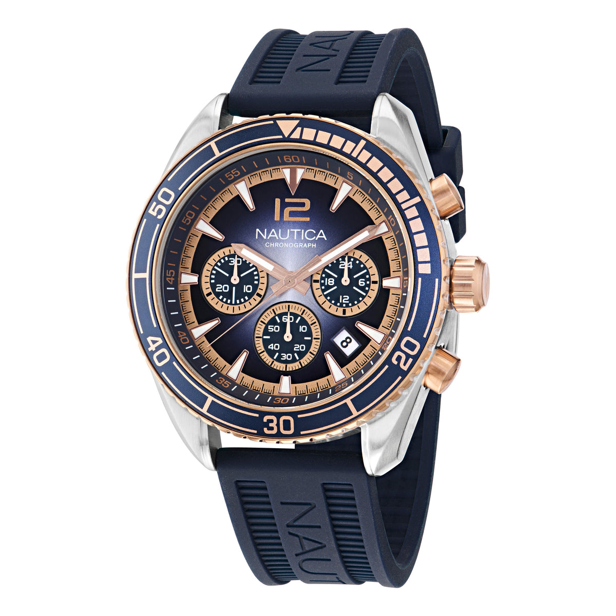 Nautica Key Biscane Silicone Watch