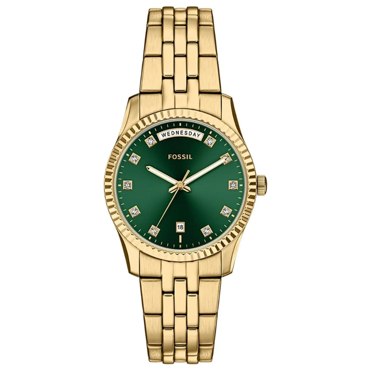 Fossil Women's Scarlette Green Dial Watch