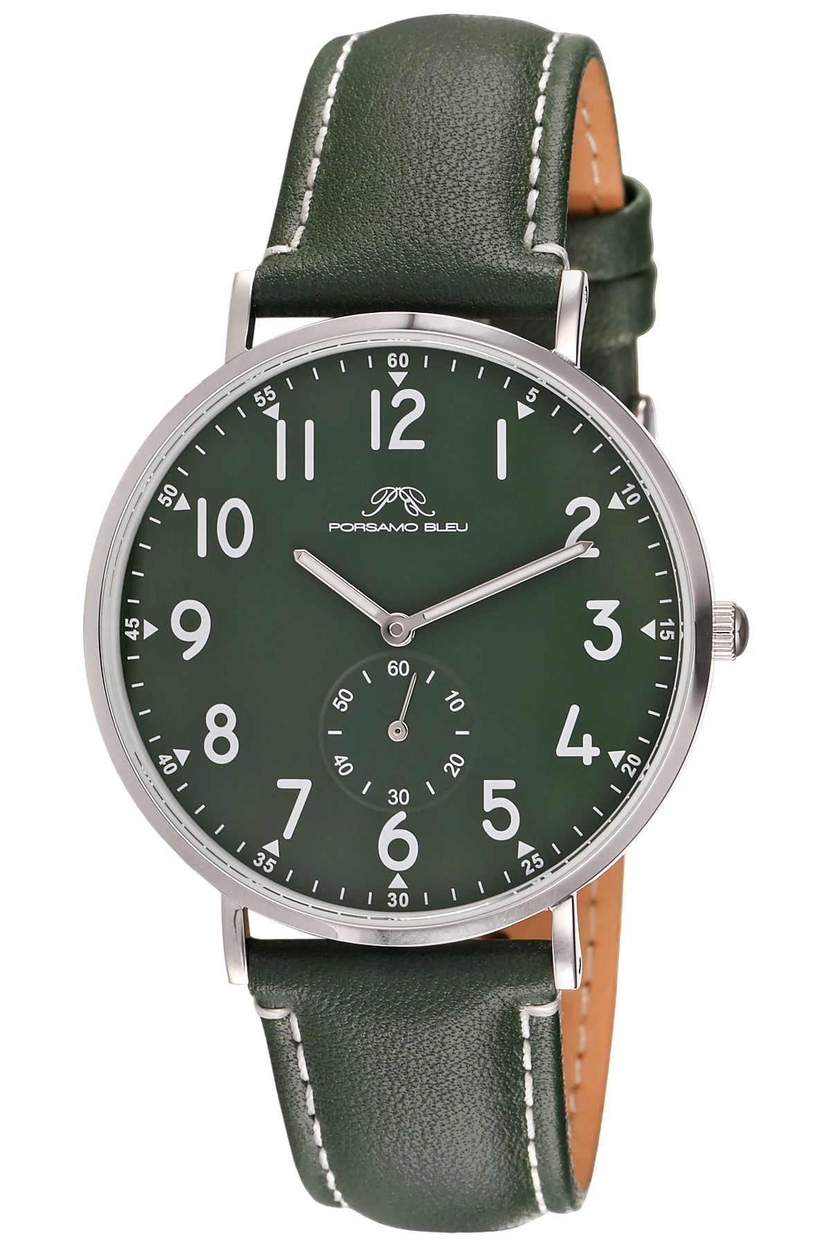 Porsamo Bleu Men's Rowan Genuine Leather Band Watch 1471EROL