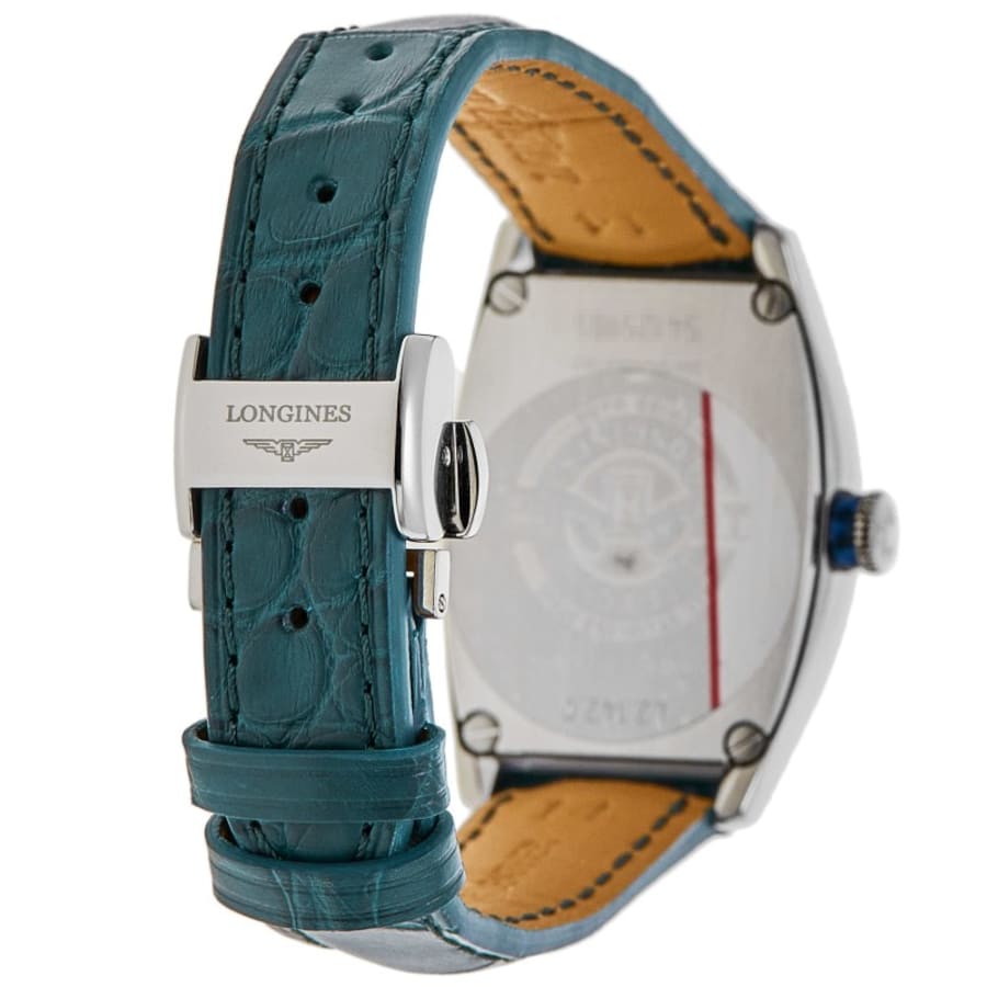 Longines Evidenza Automatic Green Dial Diamond Bezel Leather Strap Women's Watch L2.142.0.60.2