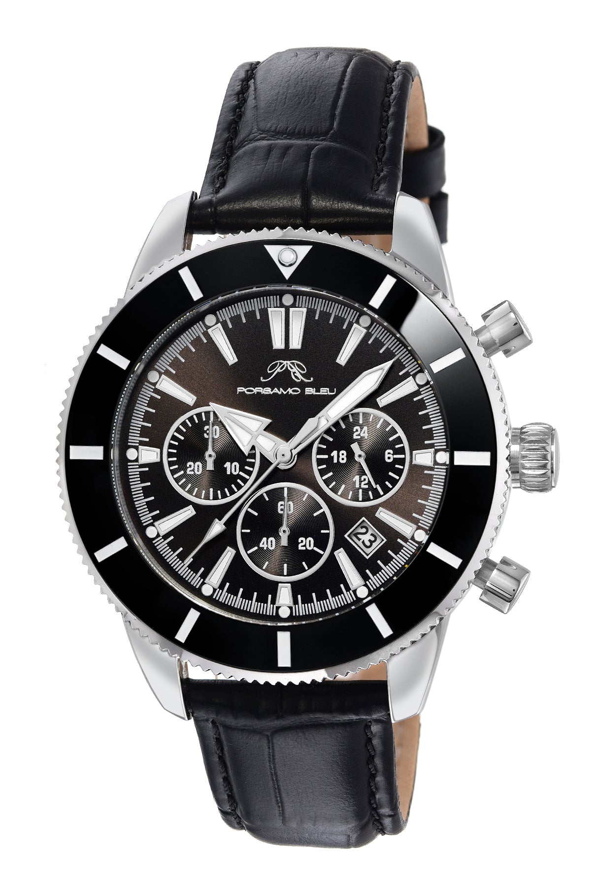Porsamo Bleu Men's Brandon Genuine Leather Watch 1012ABRL
