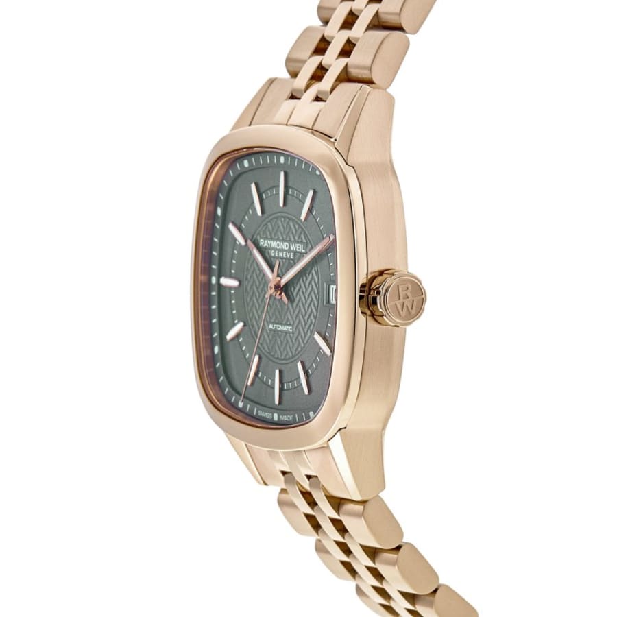 Raymond Weil Freelancer Automatic Green Dial PVD Stainless Steel Women's Watch 2490-P5-52061