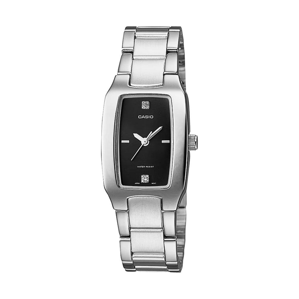 Casio Women’s Classic Black-Dial Stainless Steel Watch - LTP-1165A-1C