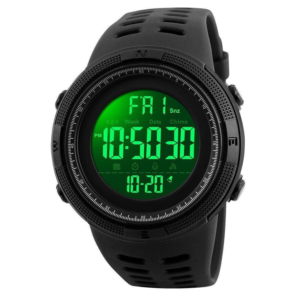 Men's Digital Army Military Sport Quartz Analog Chrono Waterproof Watch US