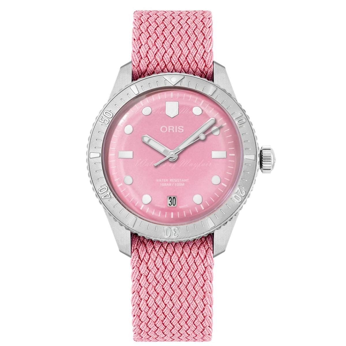 Oris Women's Divers Pink Dial Watch
