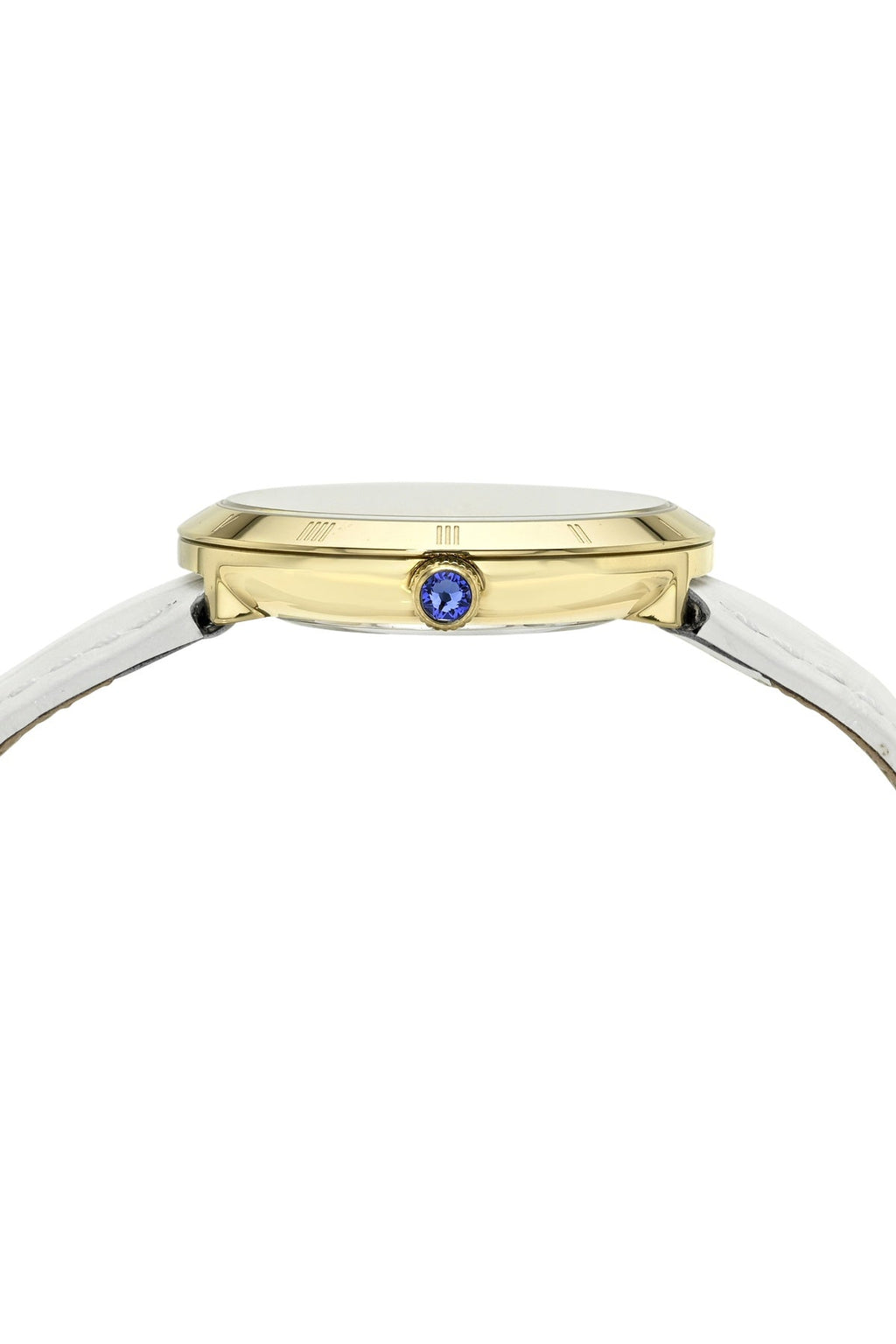 Porsamo Bleu Women's Monroe Genuine Leather Gold Tone and White Watch 1491CMOL