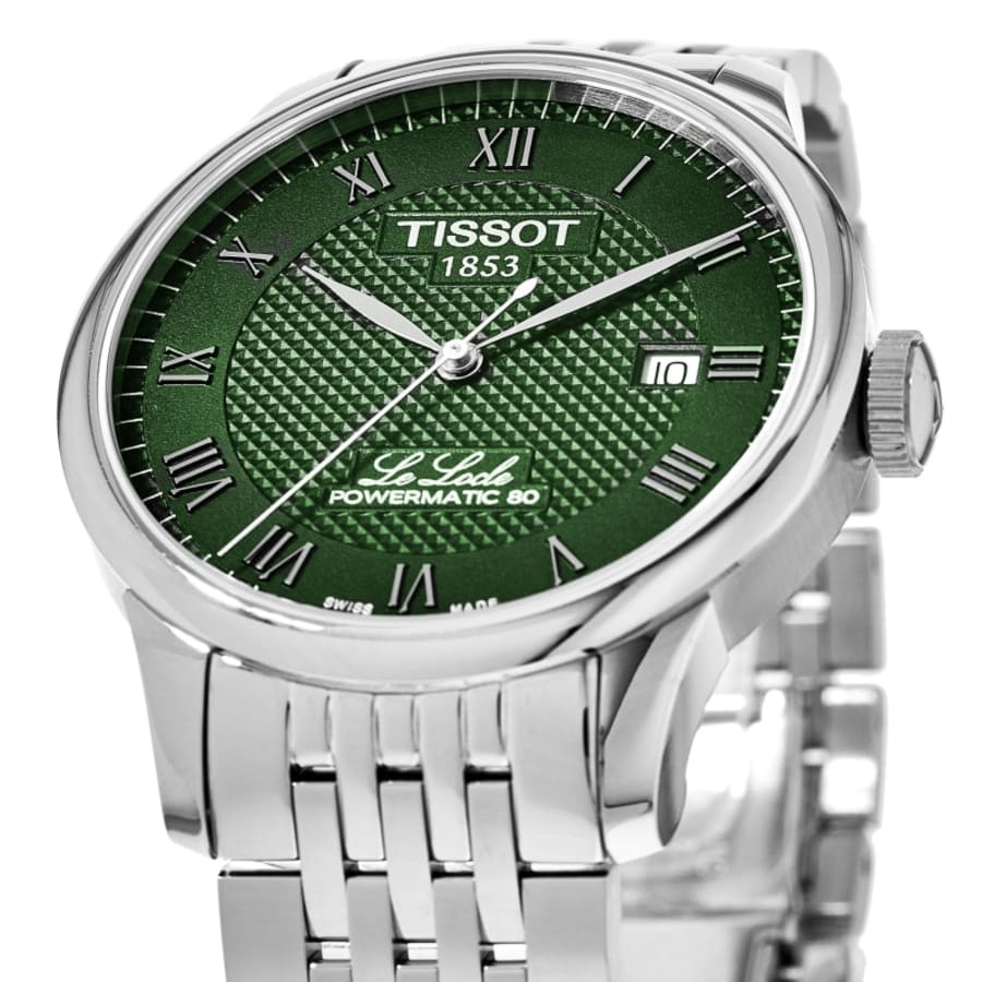 Tissot Le Locle Powermatic 80 Automatic Green Dial Stainless Steel Men's Watch T006.407.11.093.00