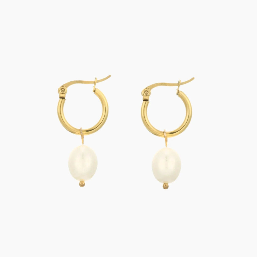 Freshwater Pearl Charm Earrings