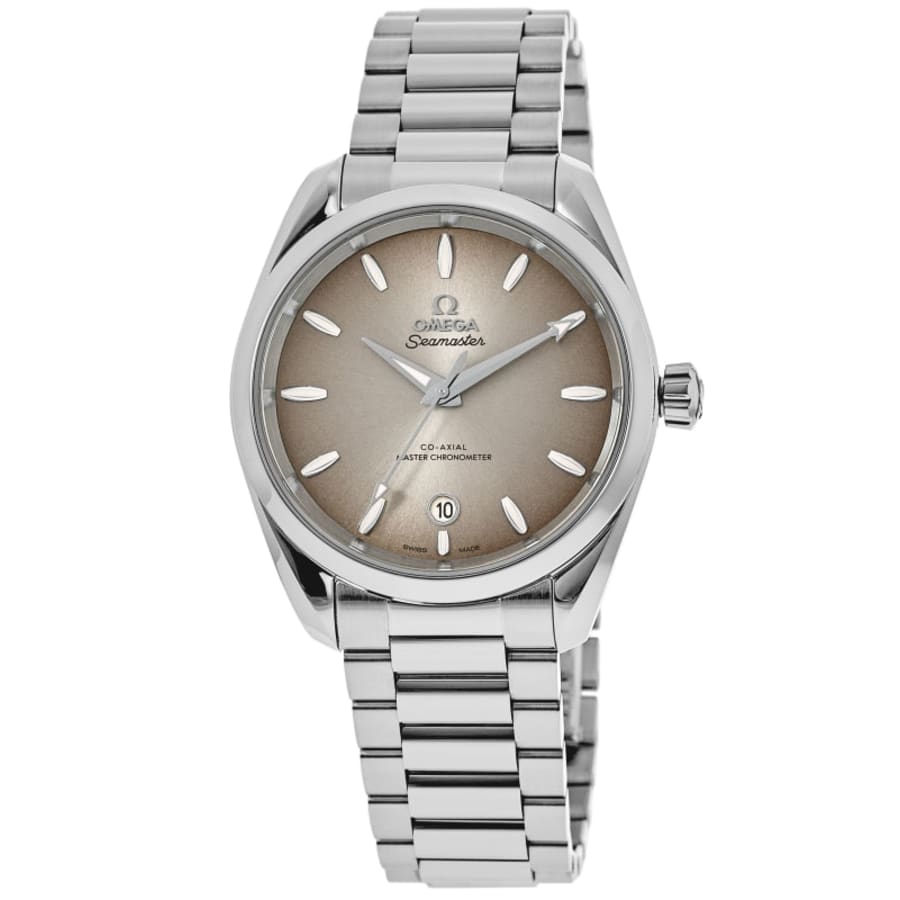 Omega Seamaster Aqua Terra Shades Automatic Chronometer 34mm Brown Dial Steel Women's Watch 220.10.34.20.09.001