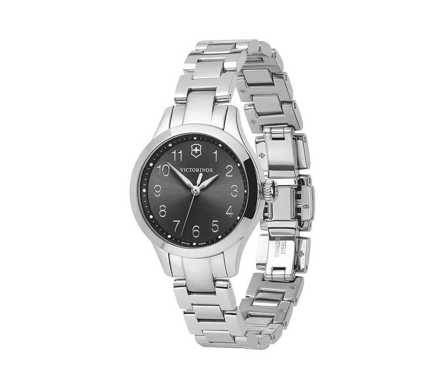 Victorinox Swiss Army Alliance XS Quartz Black Dial Steel Women's Watch 241839