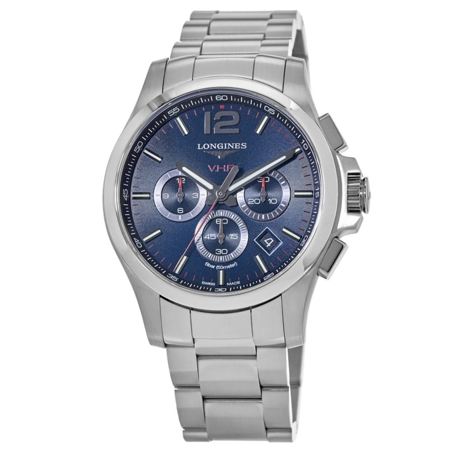 Longines Conquest V.H.P. Stainless Steel Blue Dial Men's Watch L3.727.4.96.6