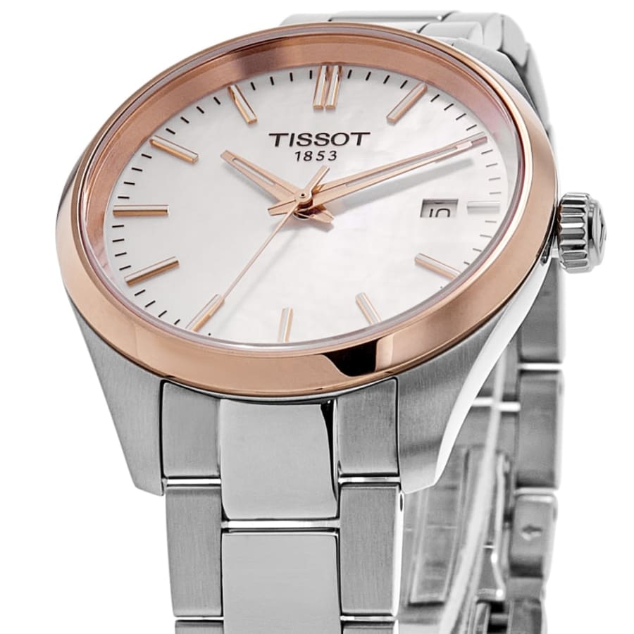 Tissot PR 100 Quartz White Mother of Pearl Stainless Steel Women's Watch T150.210.21.111.00