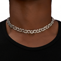 Adjustable Mariner Chain in White Gold - 9MM