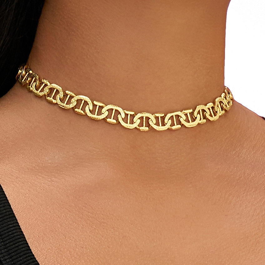 Mariner Chain in Yellow Gold - 9MM