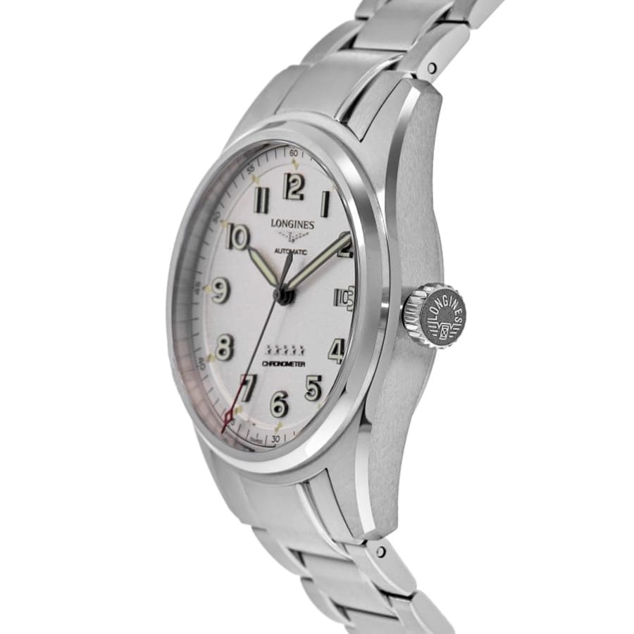 Longines Spirit Automatic Ivory Dial Stainless Steel Men's Watch L3.811.4.73.6